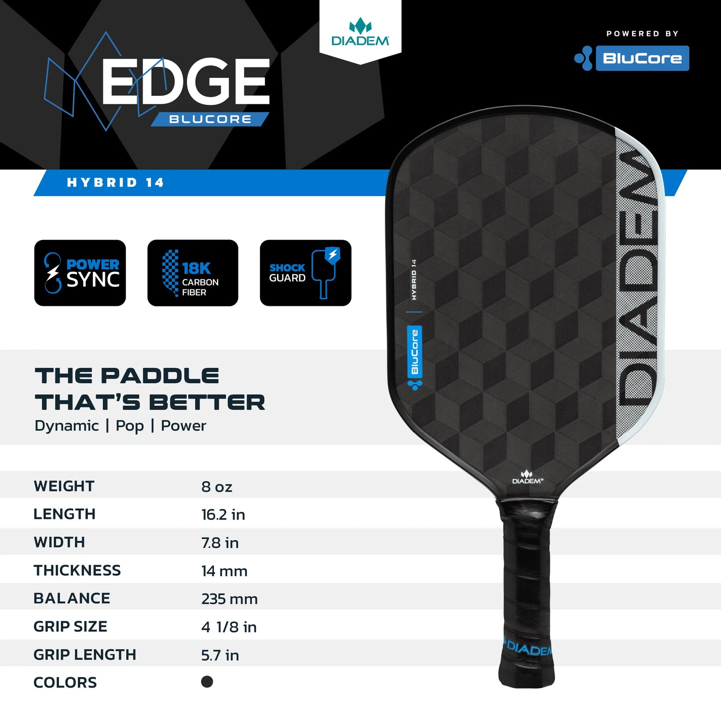 Diadem Edge BluCore Hybrid 14mm