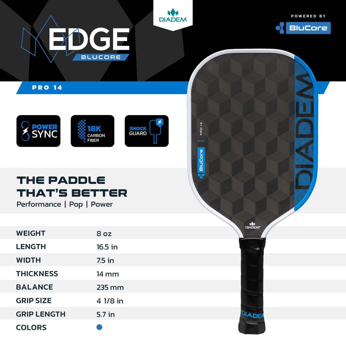 Diadem Edge Blucore Pro 14mm