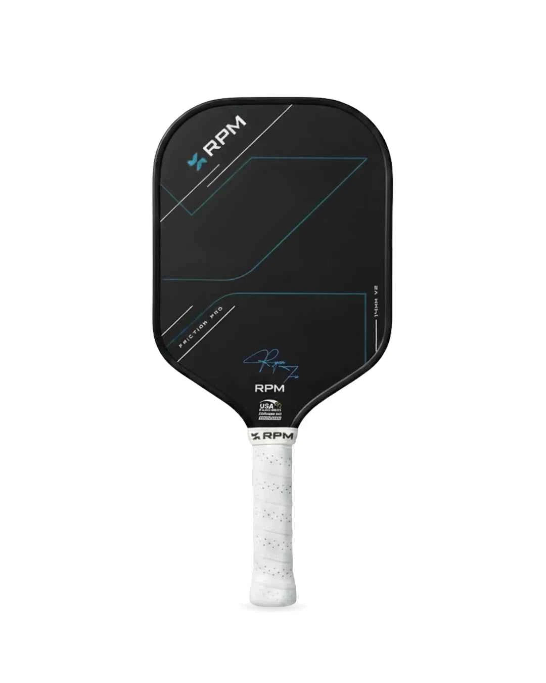 RPM Friction Pro V2 14mm Flat Top Hybrid Pickleball Paddle