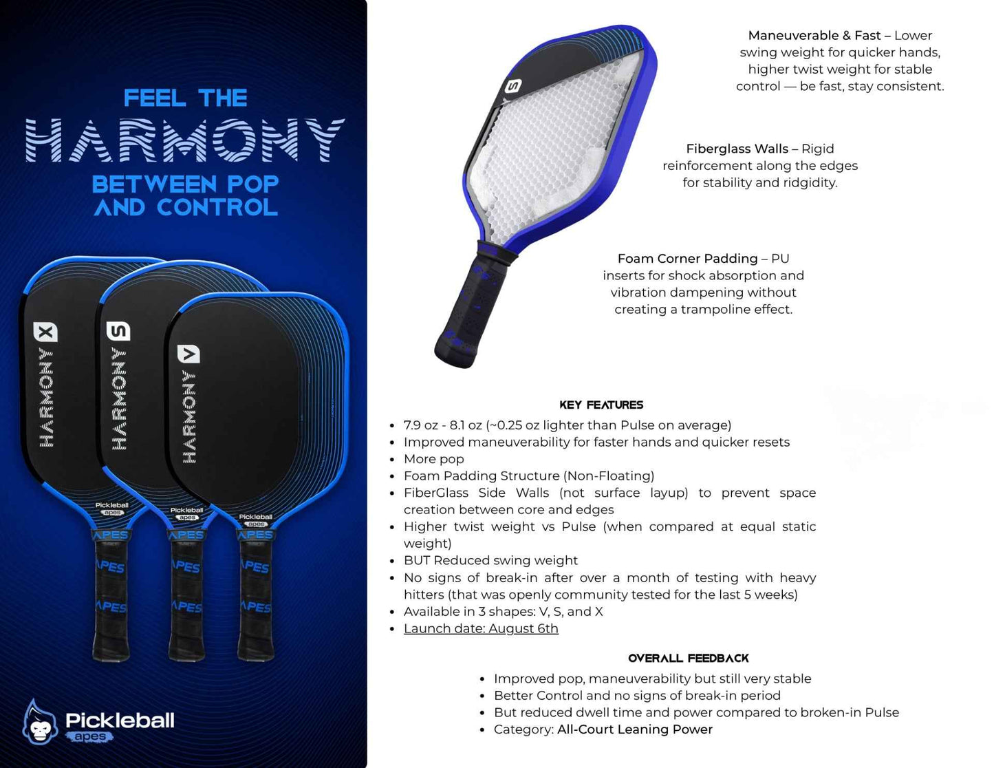 Pickleball Apes Harmony X