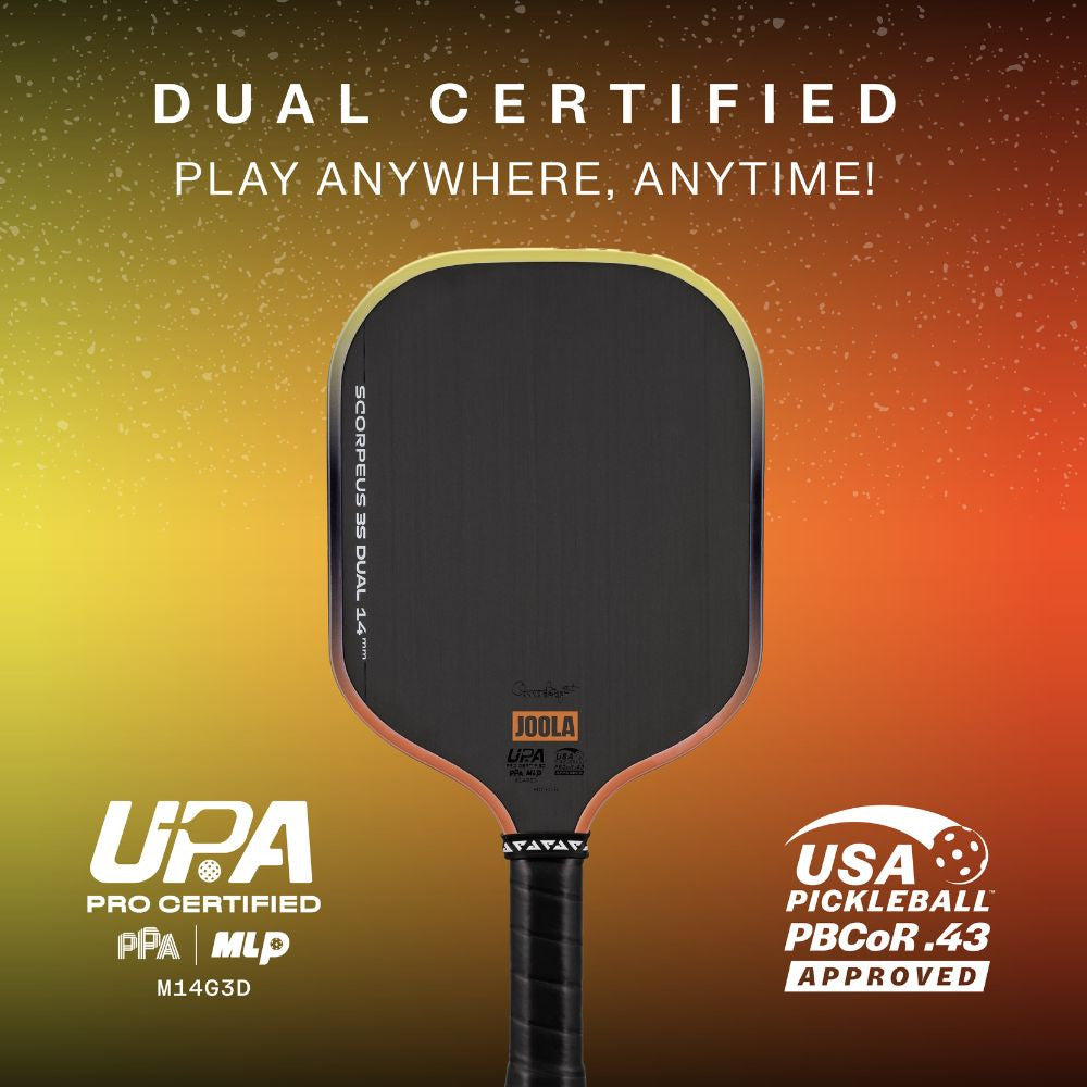 JOOLA Scorpeus 3S Dual 14mm Pickleball Paddle
