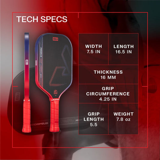 JOOLA Perseus Heat Vision 16mm Pickleball Paddle