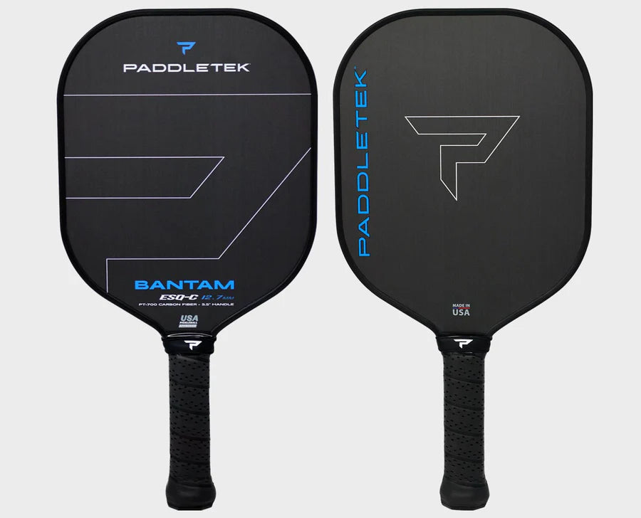 Paddletek Bantam ESQ-C 14.3mm Pickleball Paddle, front and back