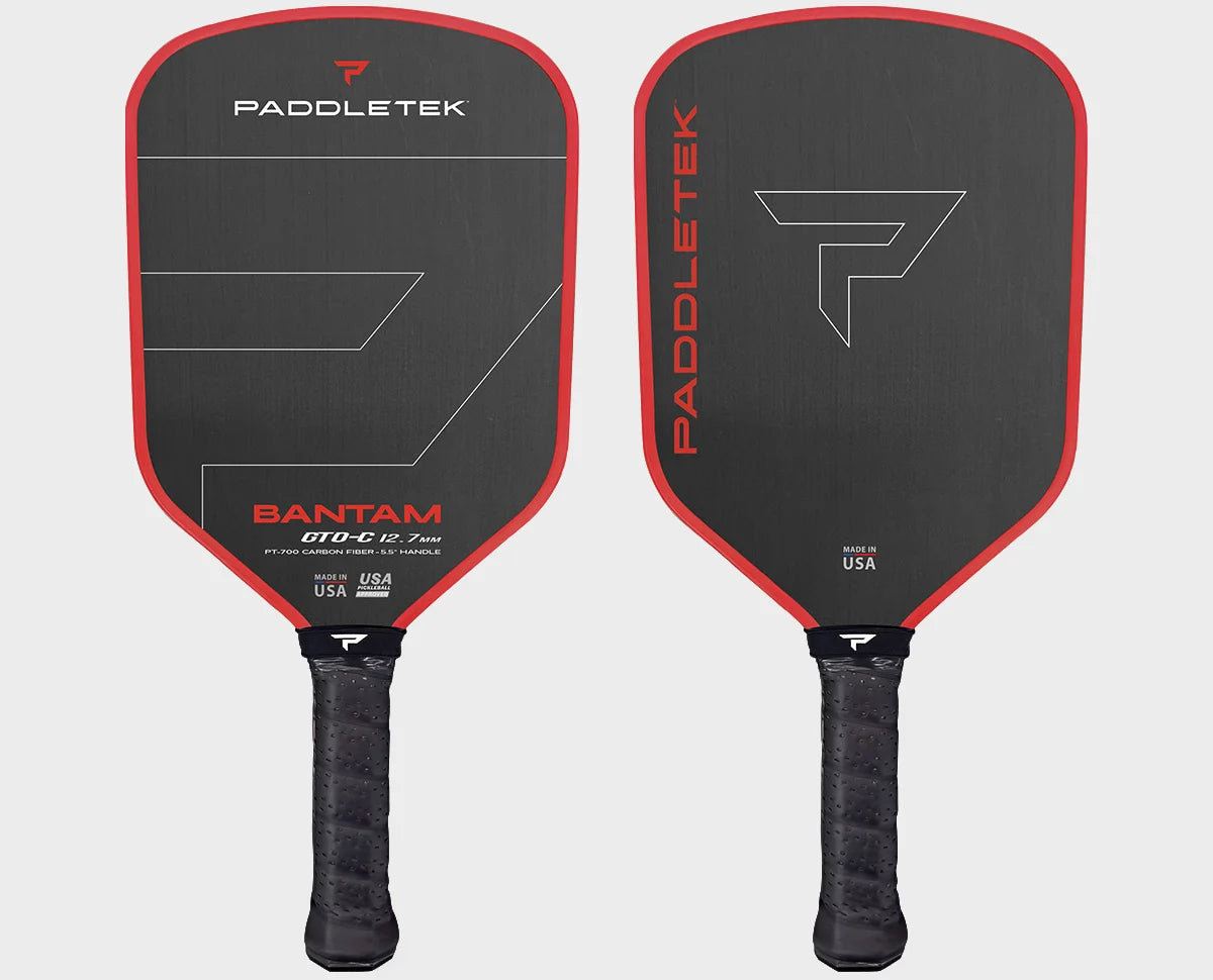 Paddletek Bantam GTO-C 12.7mm Pickleball Paddle, front and back