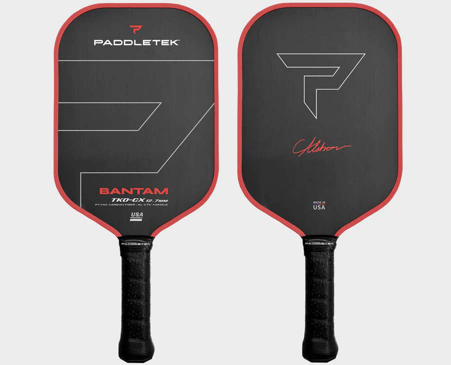Paddletek Bantam TKO-CX 12.7mm Pickleball Paddle, front and back