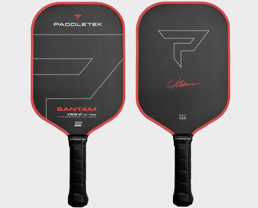 Paddletek Bantam TKO-C 12.7mm Pickleball Paddle, front and back