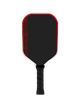 Pickleball paddle with red border on a white background