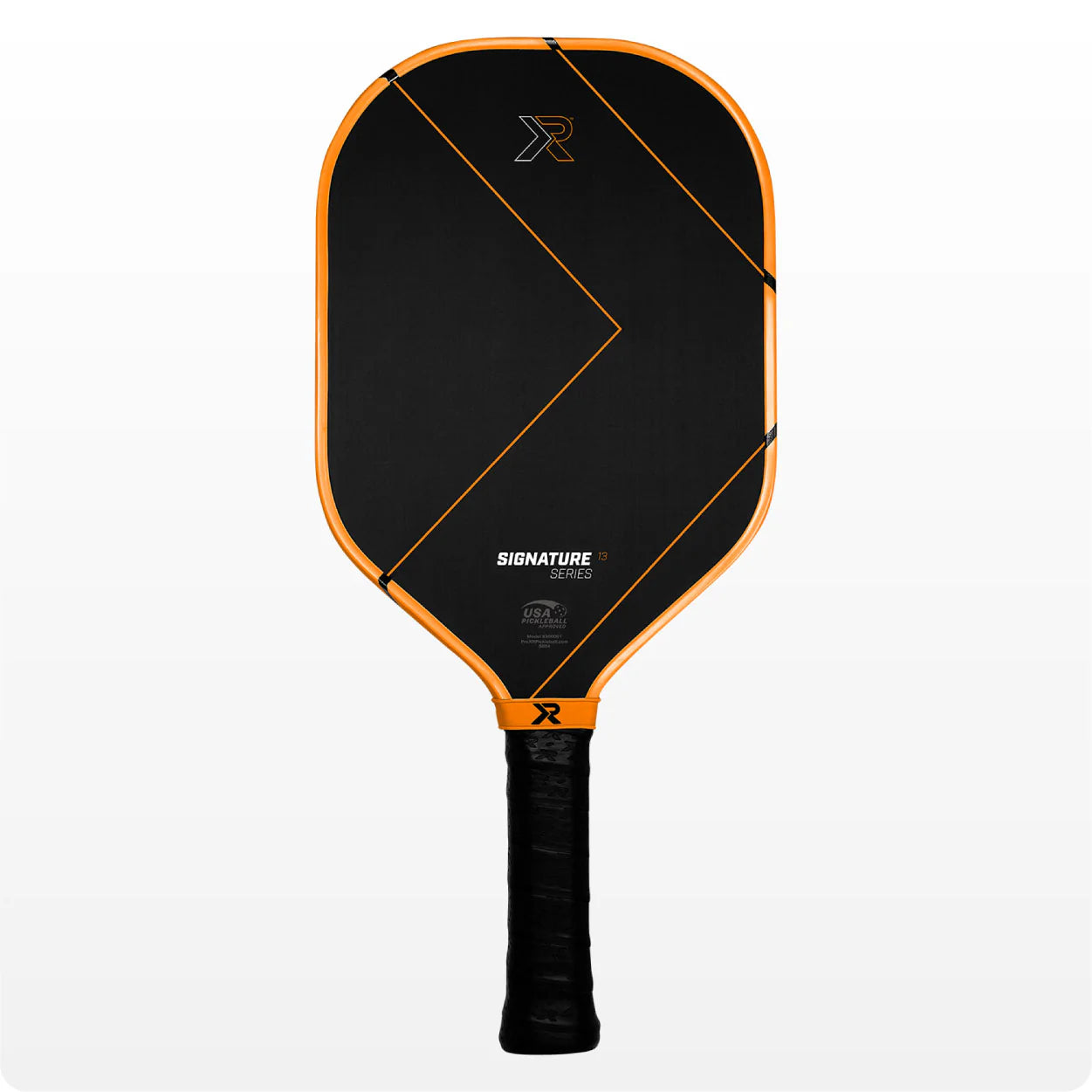 Pro XR Signature 16mm Tiger Orange Pickleball Paddle, front