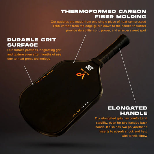 Vatic Pro Flash 14mm Pickleball Paddle, more information