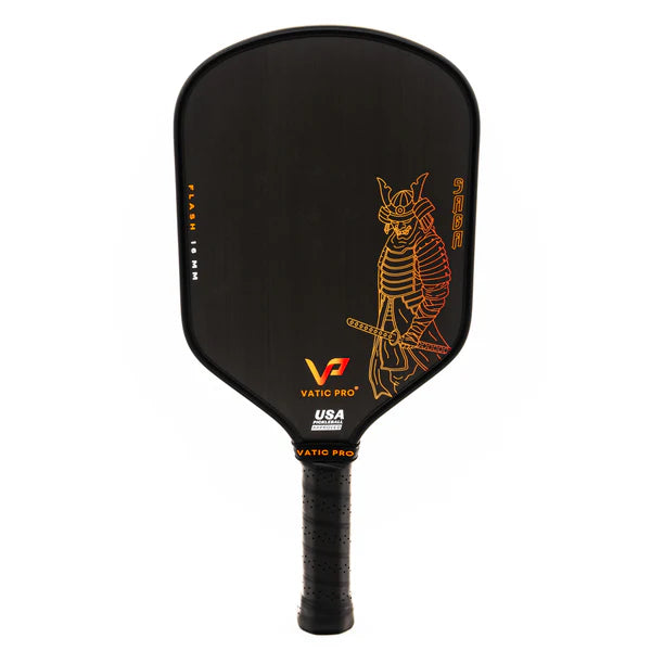 Vatic Pro Flash Saga 16mm Pickleball Paddle, front facing