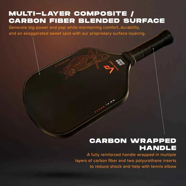 Vatic Pro Flash Saga 16mm Pickleball Paddle Closeout
