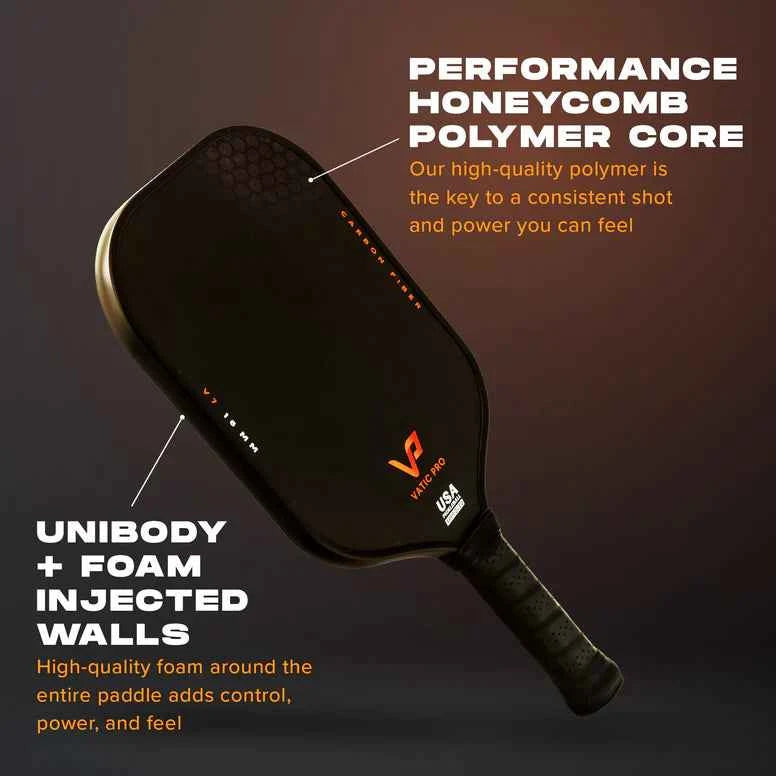 Vatic V7 Carbon Fiber 16mm Pickleball Paddle