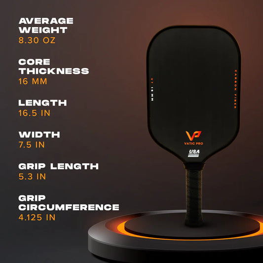 Vatic V7 16mm Pickleball Paddle, paddle statistics