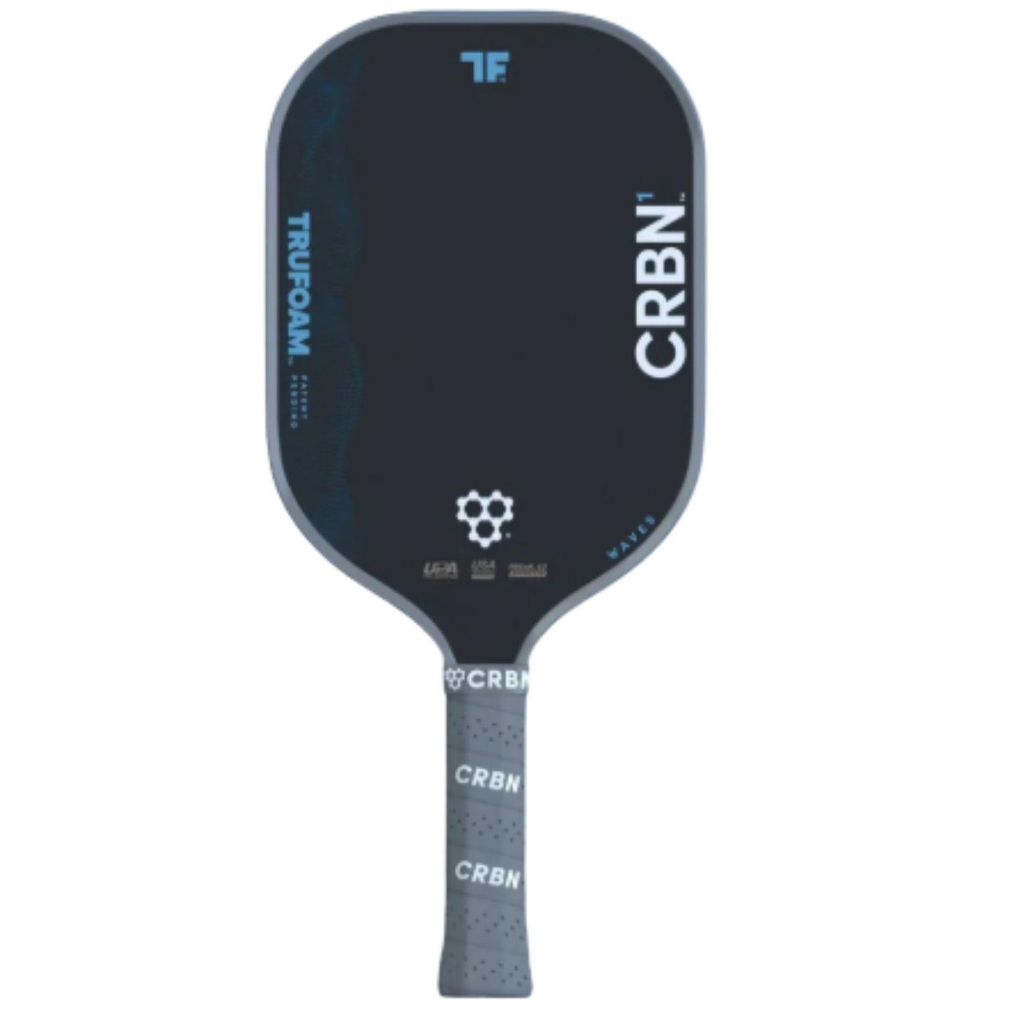 CRBN¹ TruFoam Waves Pickleball Paddle (Elongated, Long Handle)