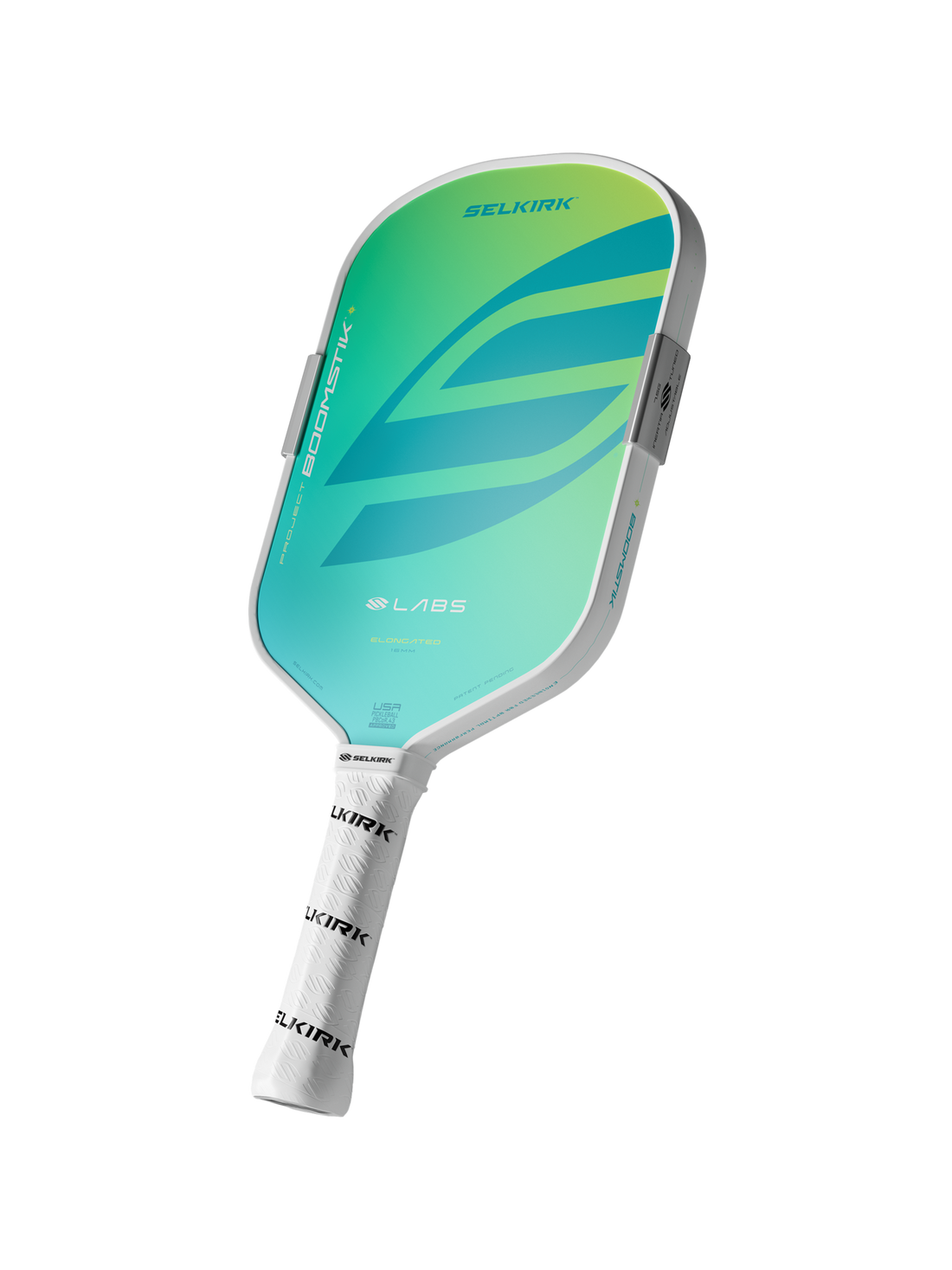 Selkirk Labs Project Boomstik Elongated 16mm Pickleball Paddle in Calypso, hero view