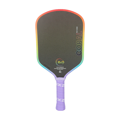 SixZero Coral Rainbow Pickleball Paddle