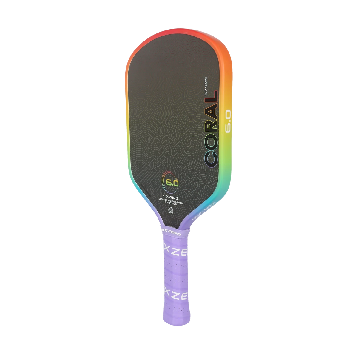 SixZero Coral Rainbow Pickleball Paddle