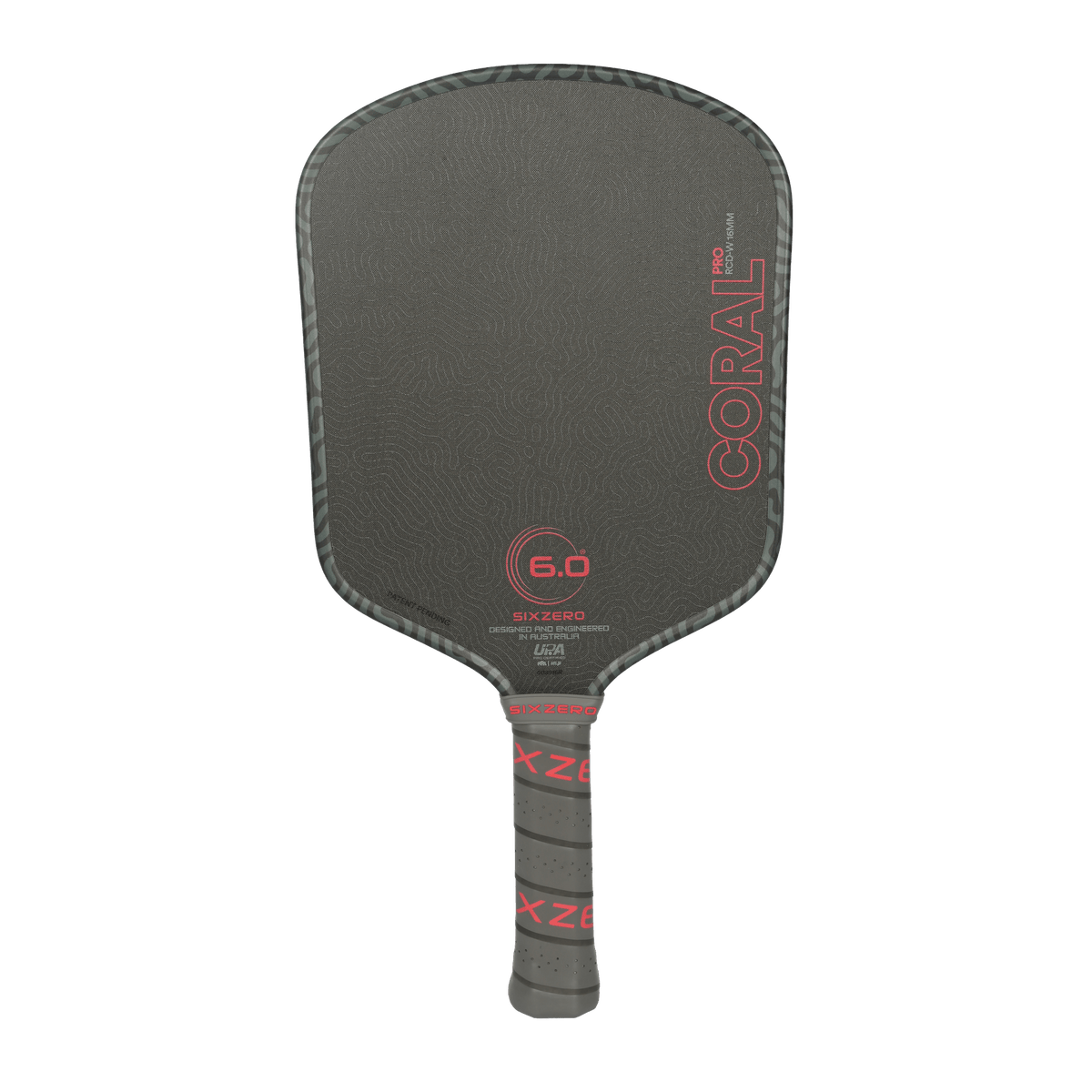 Sixzero Coral Pro Widebody Infrared 16mm Pickleball Paddle, front view