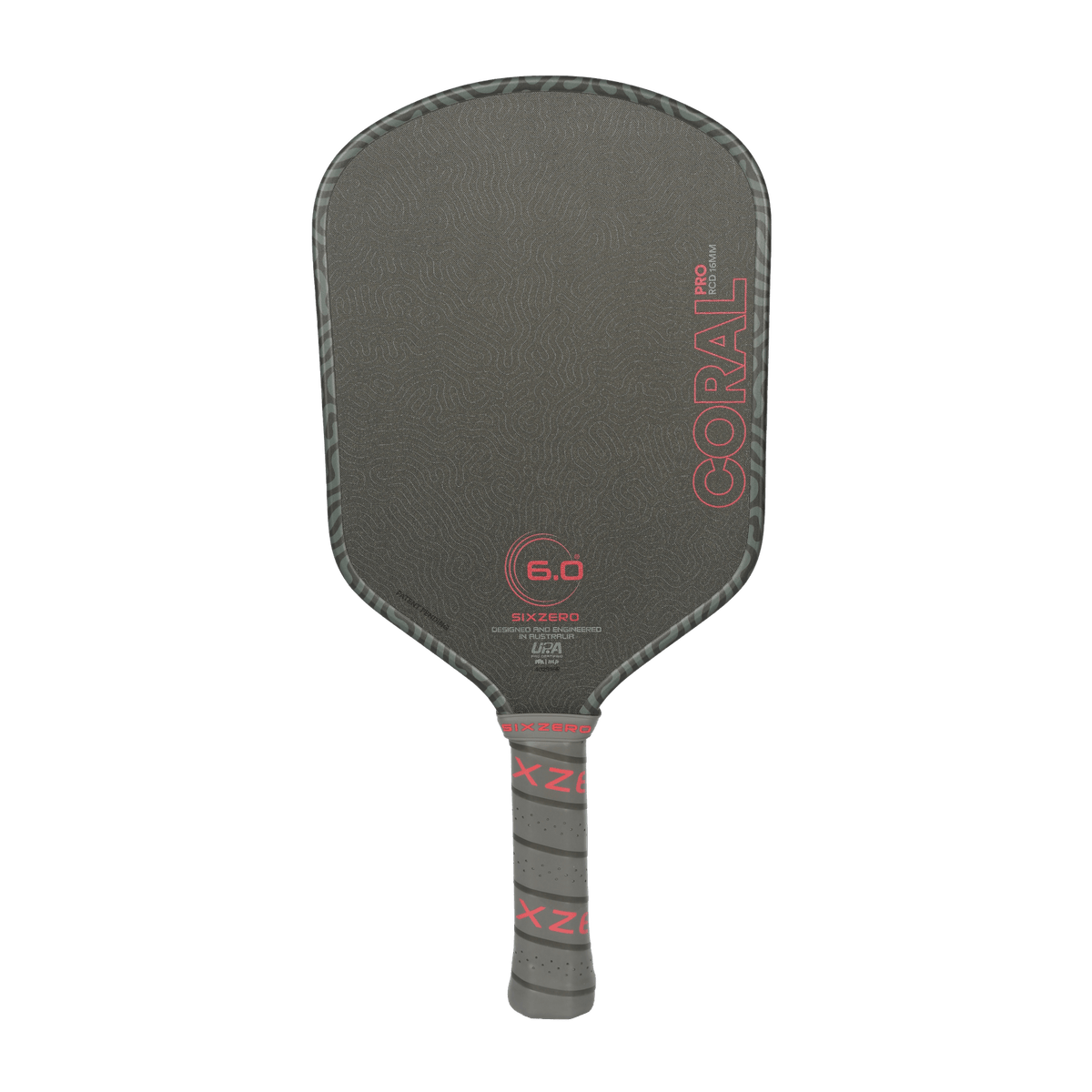 Sixzero Coral Pro Hybrid Infrared 16mm Pickleball Paddle, front view