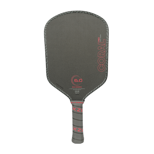 Sixzero Coral Pro Hybrid Infrared 16mm Pickleball Paddle, front view