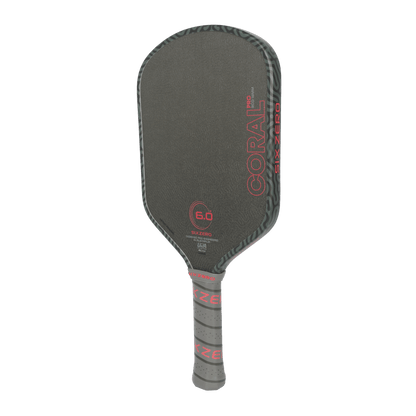 Sixzero Coral Pro Hybrid Infrared 16mm Pickleball Paddle, angled view