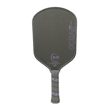 Sixzero Coral Pro Elongated UltraViolet 16mm Pickleball Paddle