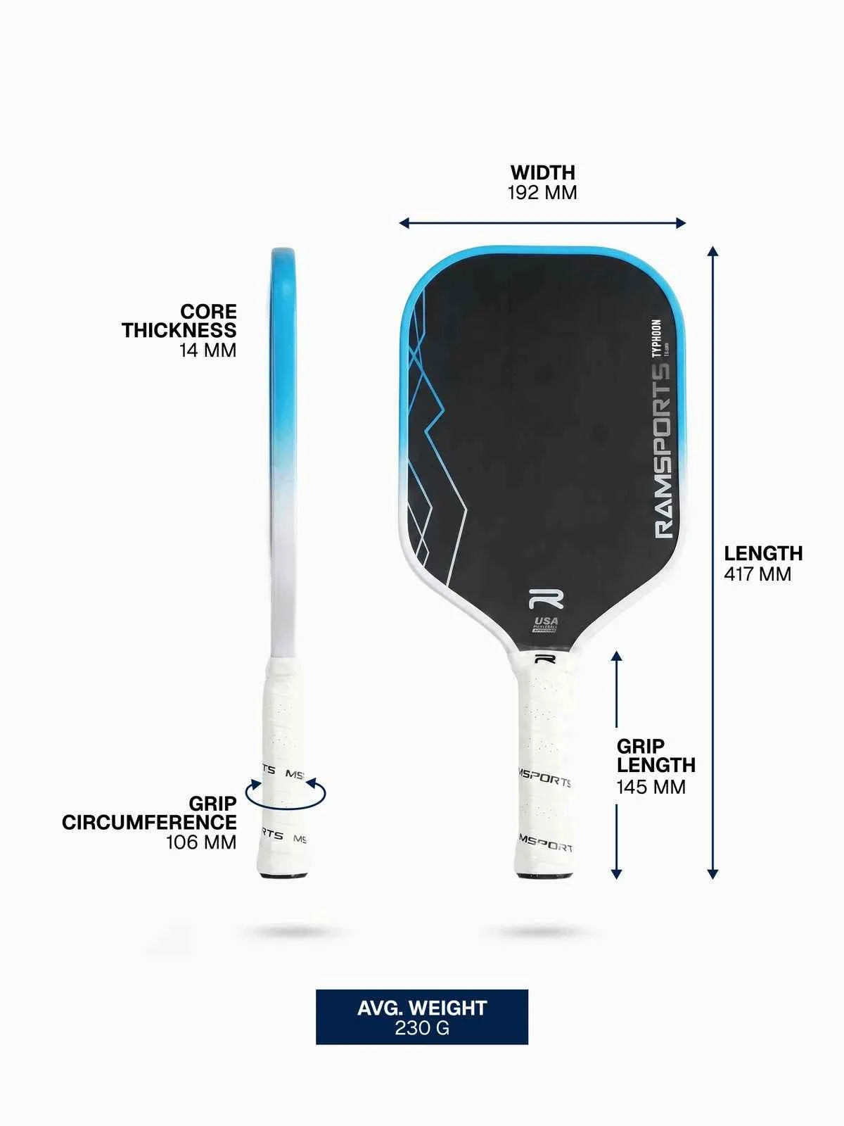 RamSports Typhoon Gen 3 Precision Power (Blue | 14mm)