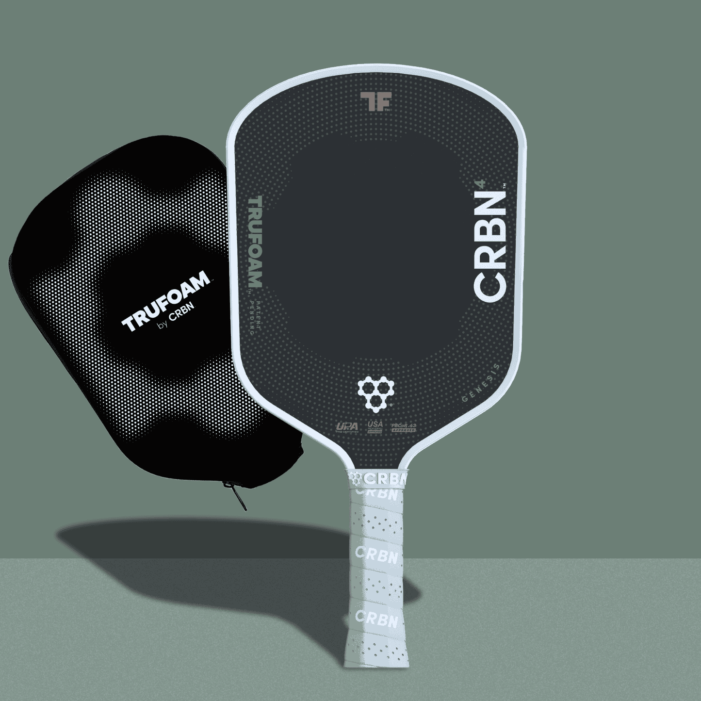 CRBN⁴ TruFoam Genesis Pickleball Paddle (Hybrid, AeroCurve)