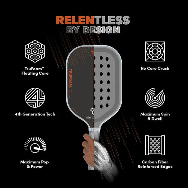 CRBN¹ TruFoam Barrage (Elongated, Long Handle) - Hometownpickleball.com