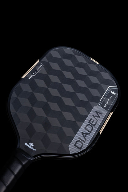 Diadem Edge Flex Pro 14mm Pickleball Paddle, fused 18K hitting surface detail