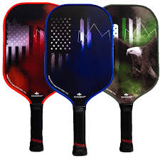 Three Diadem Warrior Edge First Responder Edition Pickleball Paddles, front facing