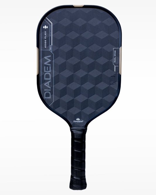 Diadem Edge Flex Pro 14mm Pickleball Paddle in Sand, back