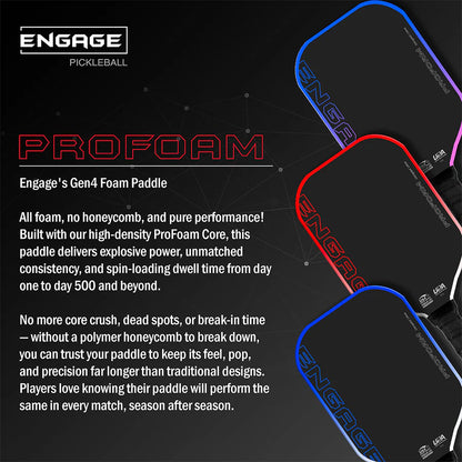 Engage ProFoam Elongated 14mm Pickleball Paddle
