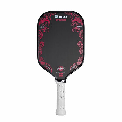 AIREO Cyclone 16mm Pickleball Paddle – NanoGraph Grit Surface with PulseFoam™ Power Core