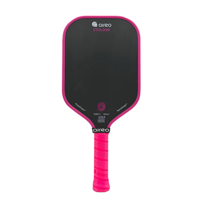 AIREO Cyclone 16mm Pickleball Paddle – NanoGraph Grit Surface with PulseFoam™ Power Core
