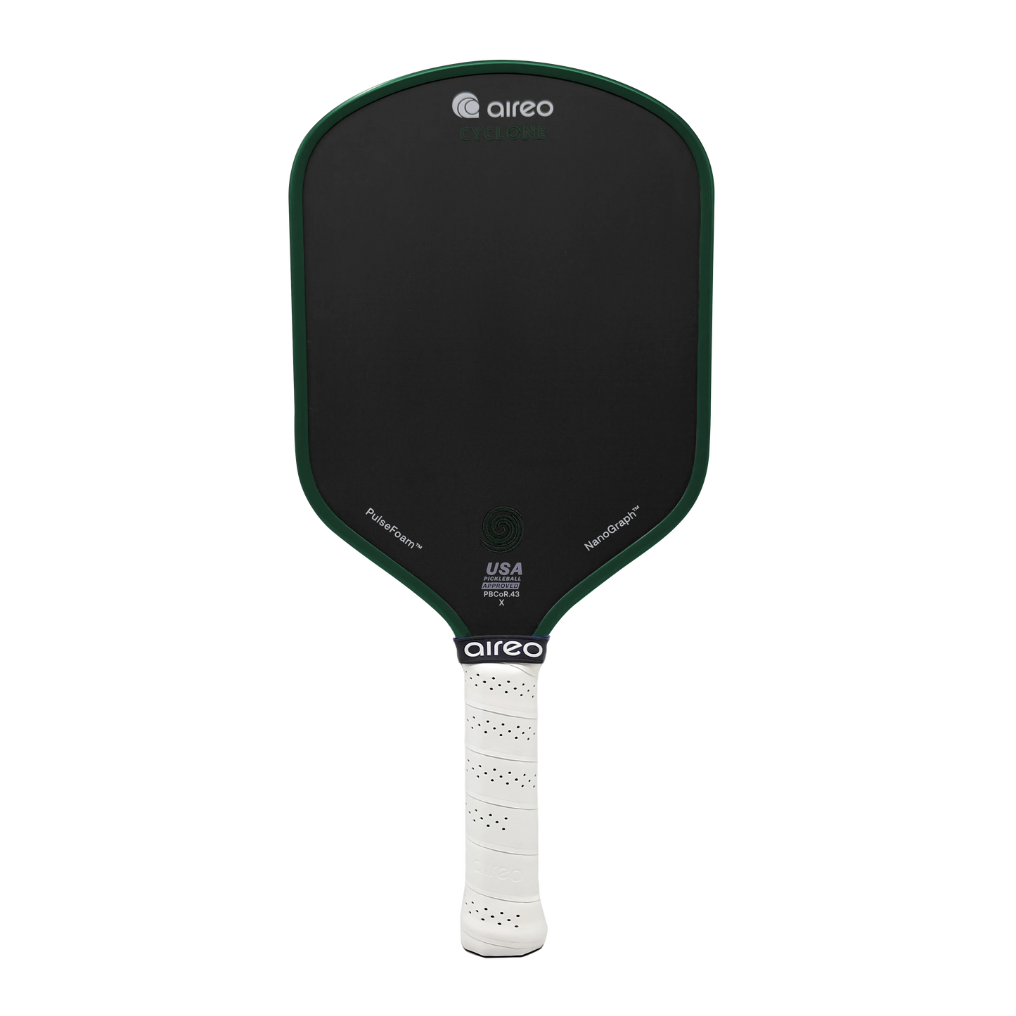 AIREO Cyclone Hybrid 16mm Pickleball Paddle – NanoGraph Grit Surface with PulseFoam™ Power Core