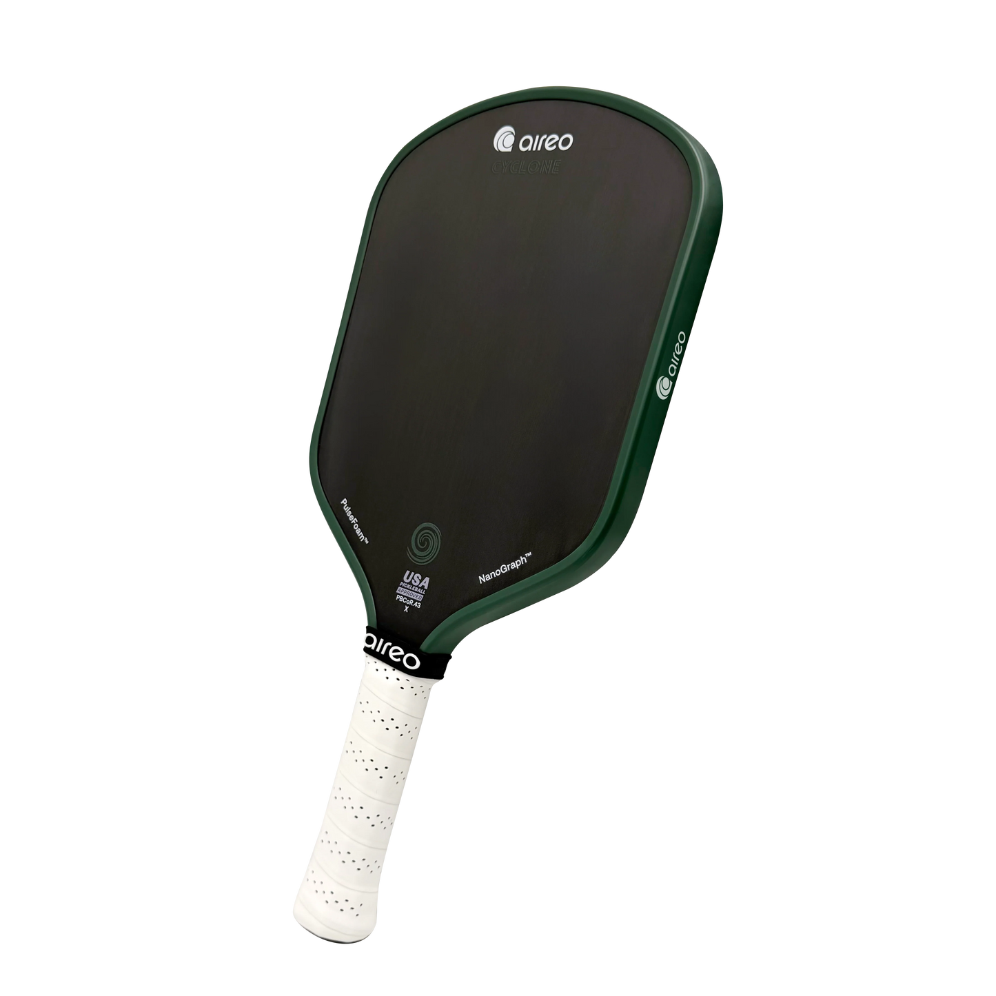AIREO Cyclone Hybrid 16mm Pickleball Paddle – NanoGraph Grit Surface with PulseFoam™ Power Core