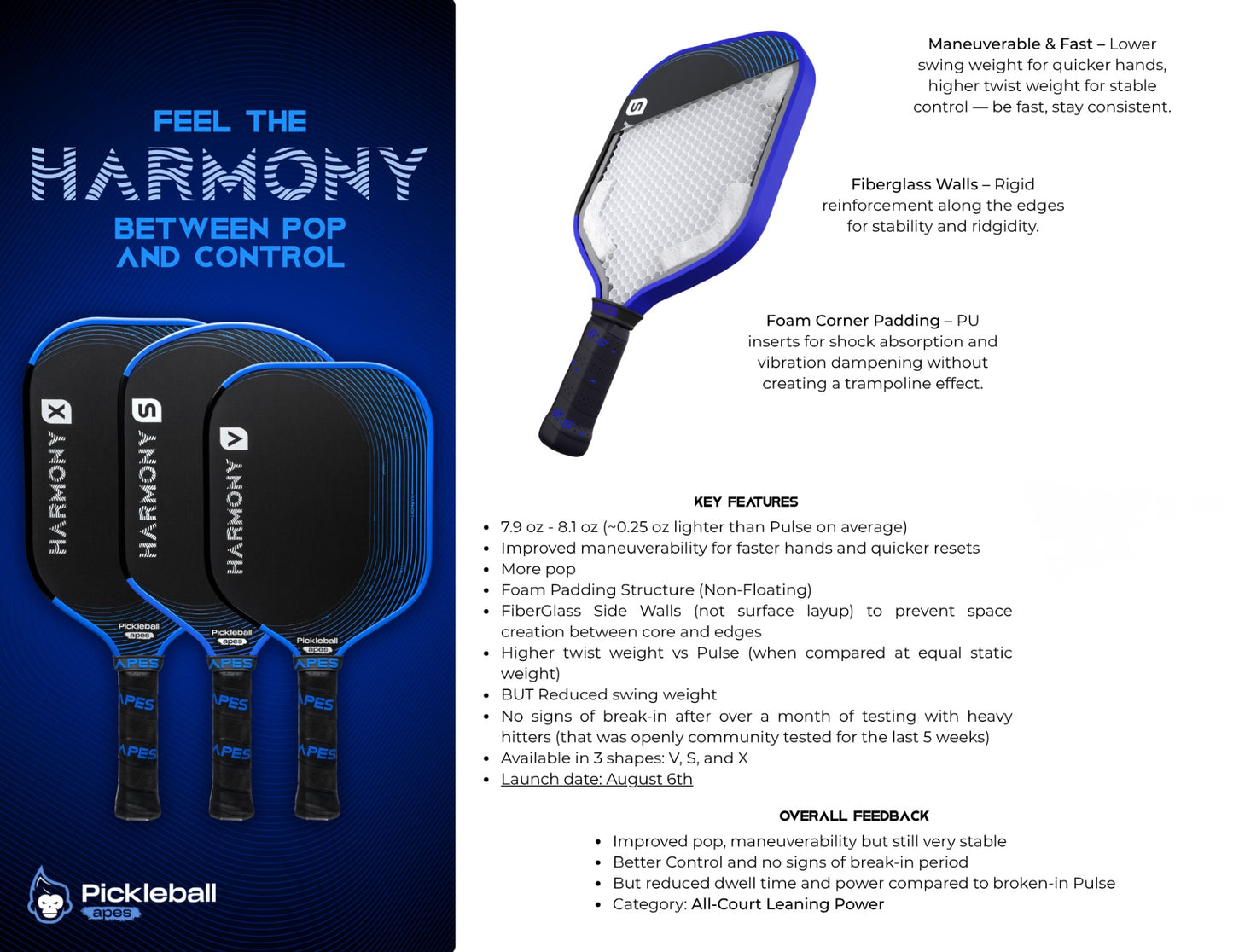 Pickleball Apes Harmony S