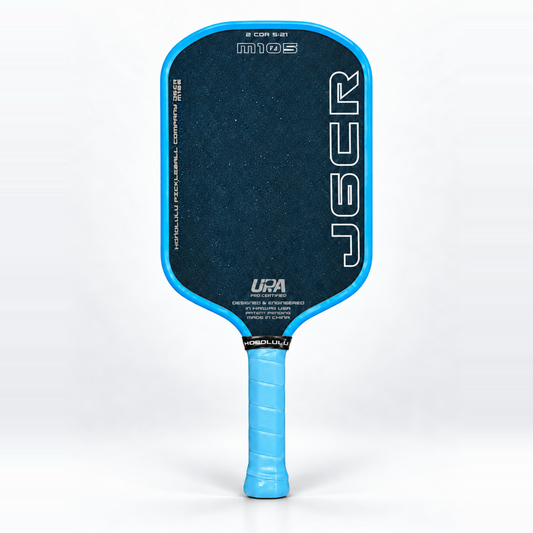 Honolulu J6CR M 105 Crystal Blue Endurance Surface Pickleball Paddle - Blue