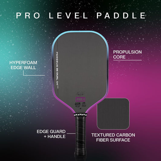 JOOLA Perseus 3S Dual 14mm Pickleball Paddle