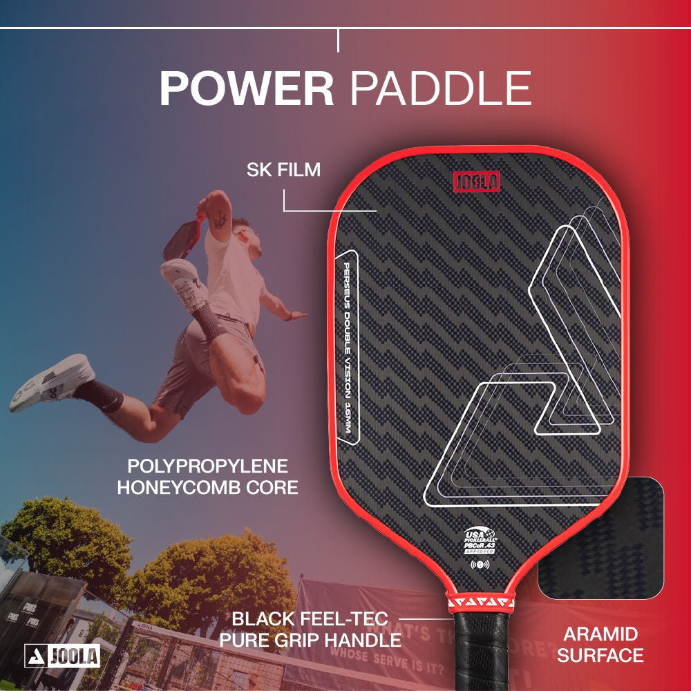JOOLA Perseus Double Vision 16mm Pickleball Paddle
