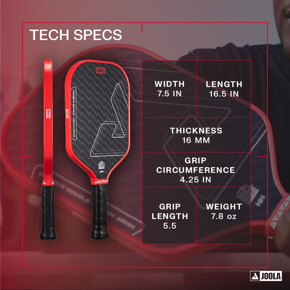 JOOLA Perseus Double Vision 16mm Pickleball Paddle