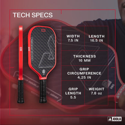 JOOLA Perseus Double Vision 16mm Pickleball Paddle