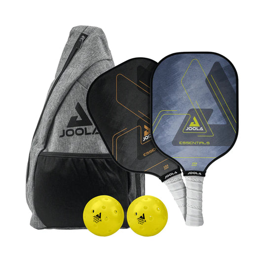 JOOLA Essentials Pickleball Paddles & Balls Set (Two Paddles, Two Balls, and Bag)