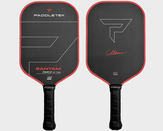 Paddletek Bantam TKO-C 12.7mm Pickleball Paddle, front and back