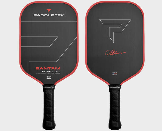 Paddletek Bantam TKO-C 14.3mm Pickleball Paddle, front and back