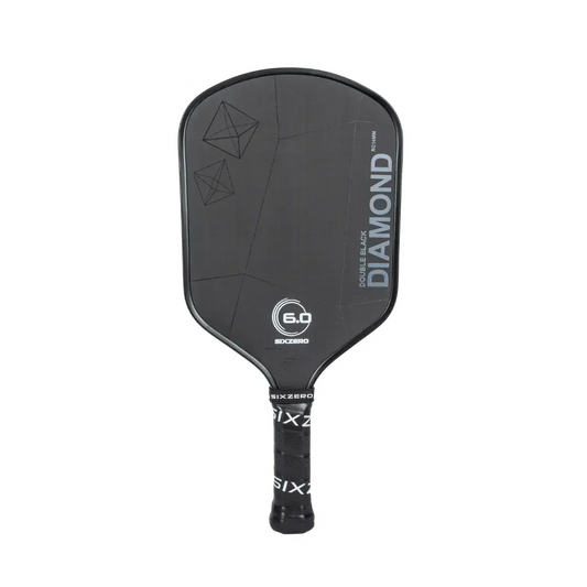Six Zero Double Black Diamond Control 16mm Pickleball Paddle, front facing