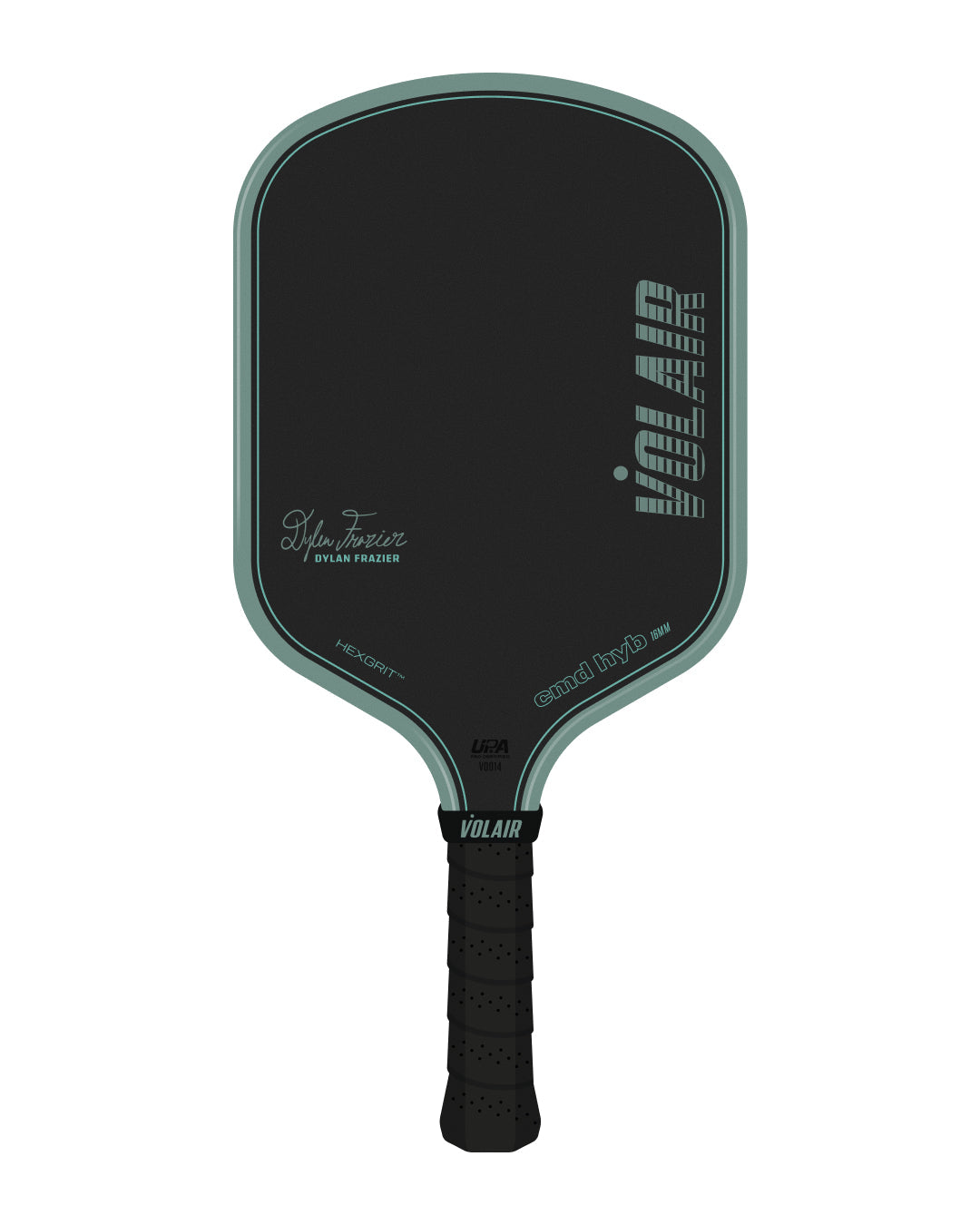 Volair CMD HYB 16mm Dylan Frazier pickleball paddle, back