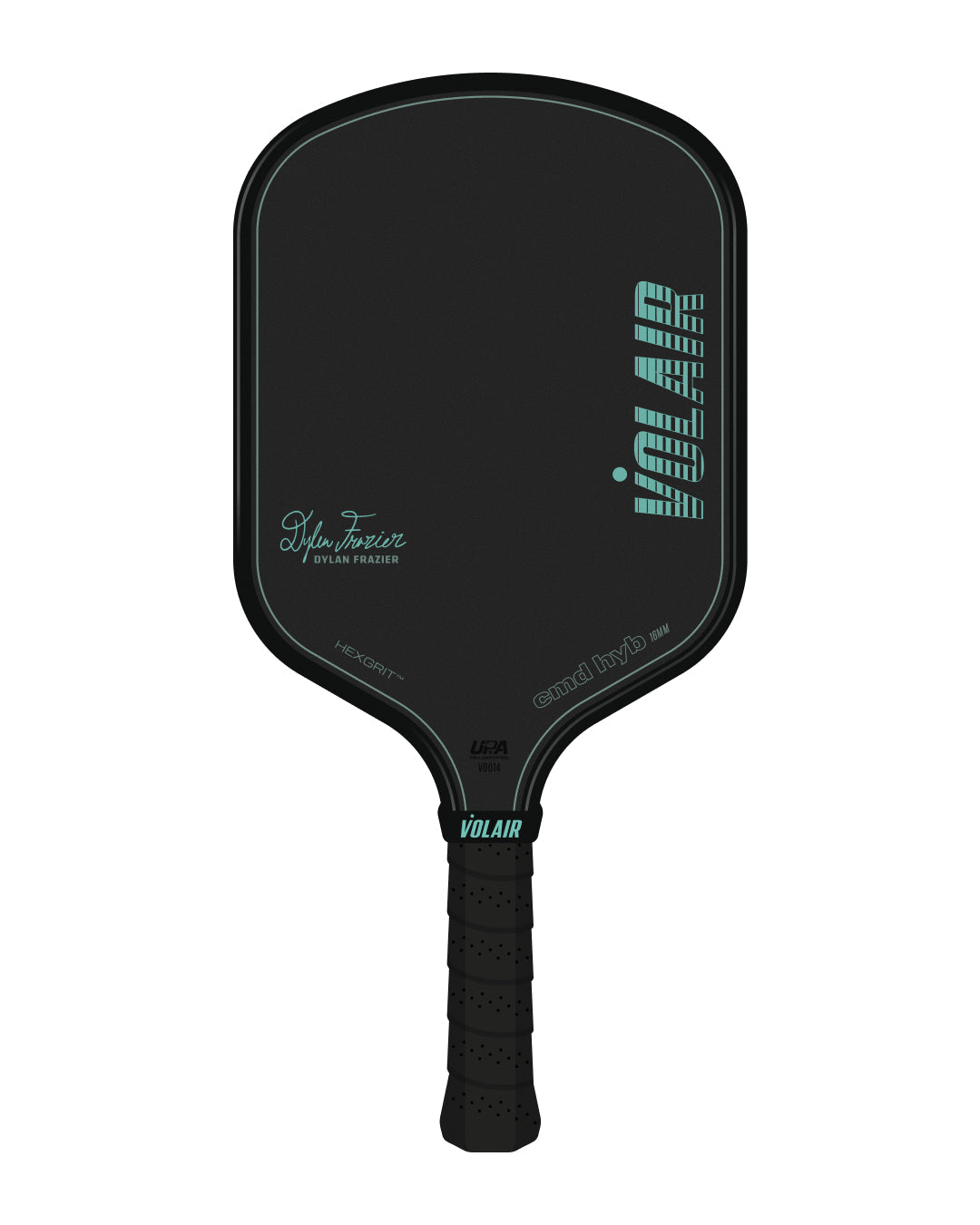 Volair CMD HYB 16mm Dylan Frazier pickleball paddle, front
