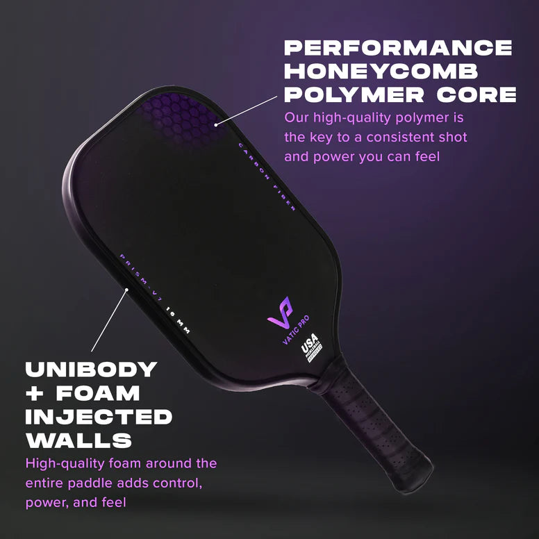 Vatic Pro Prism V7 16mm Pickleball Paddle, core information